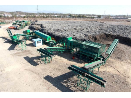 陈腐垃圾分选设备的垃圾分选流程”